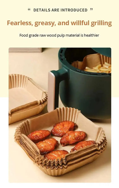 Air Fryer Disposable Paper Parchment Wood Pulp Steamer