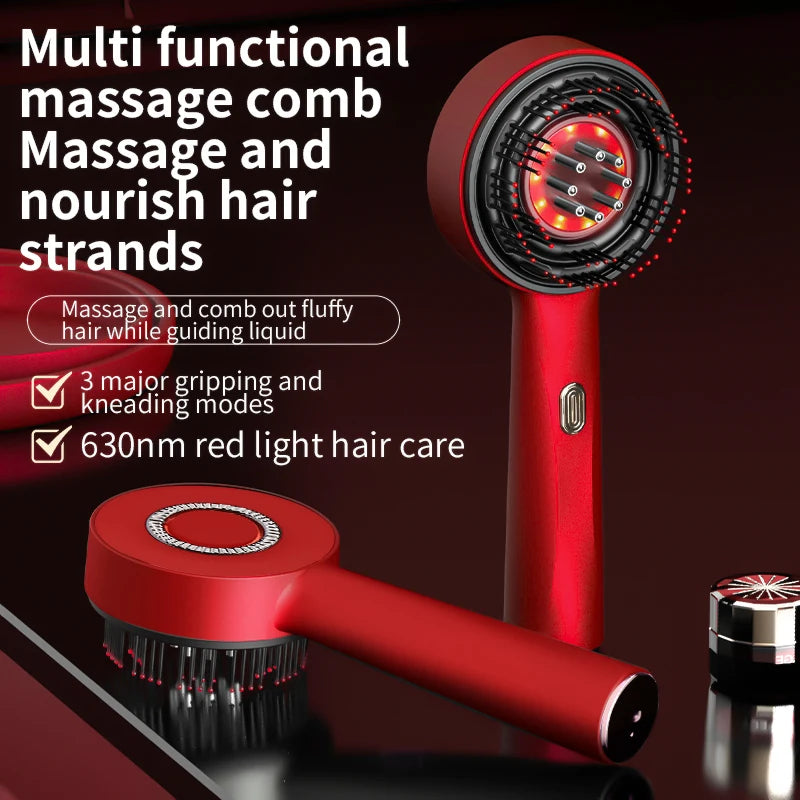 Electric Vibration Massage Comb Red Light Therapy