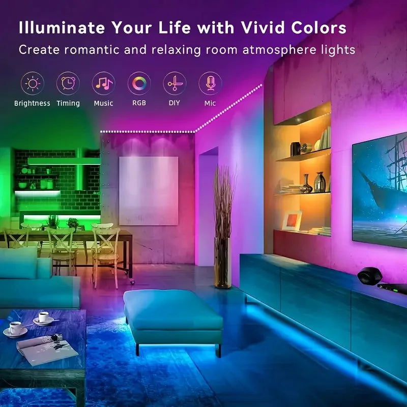 WIFI RGB LED Strip Light 5050 Bluetooth APP Control