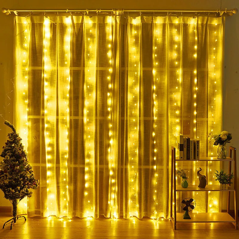 3M LED Curtain Garland on The Window USB String