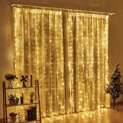 3M LED Curtain Garland on The Window USB String