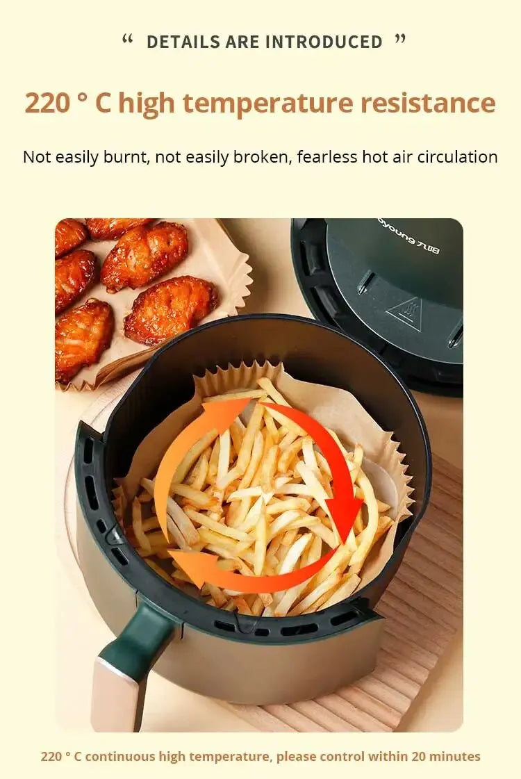 Air Fryer Disposable Paper Parchment Wood Pulp Steamer