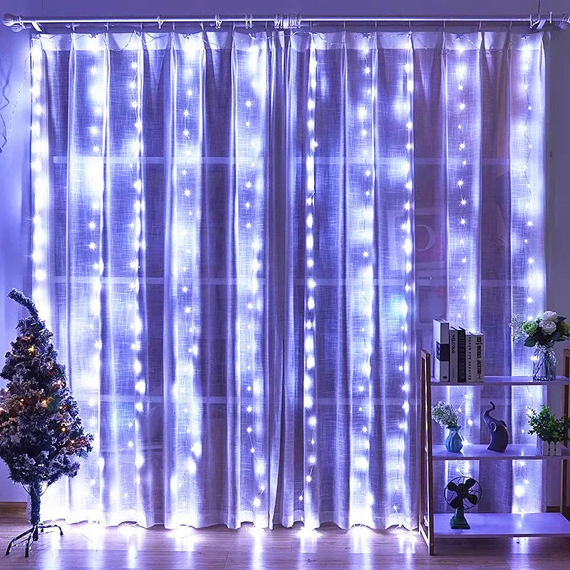 3M LED Curtain Garland on The Window USB String