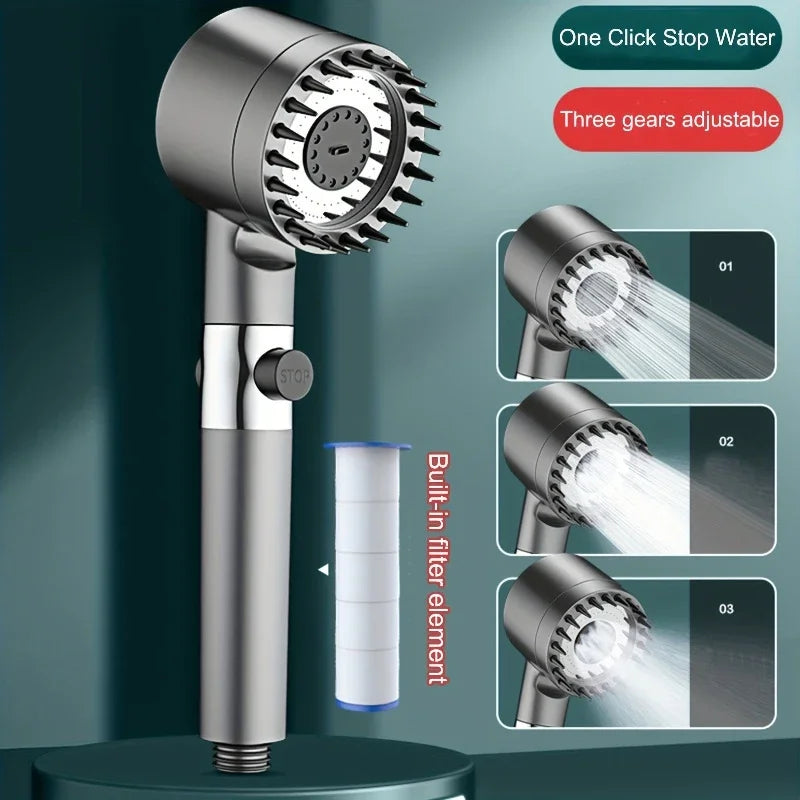 4 in 1 Detachable Showerhead Set High Pressure