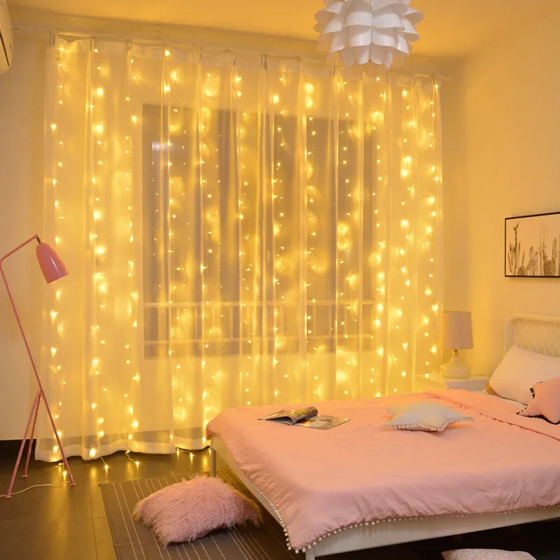 3M LED Curtain Garland on The Window USB String