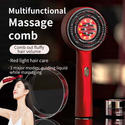 Electric Vibration Massage Comb Red Light Therapy