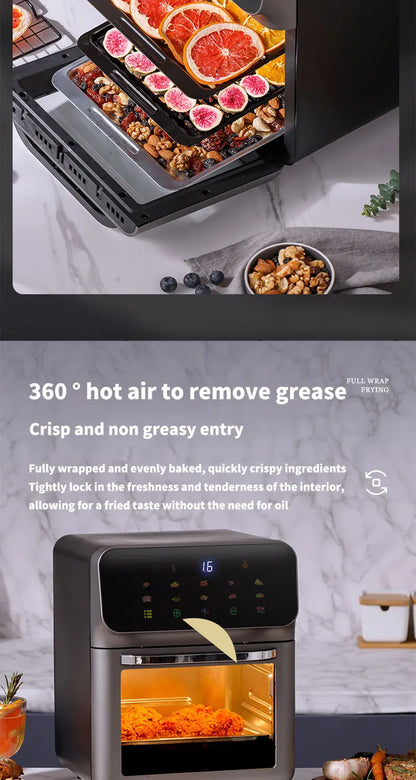 10L Large Capacity Electric Air Fryers Oil-free