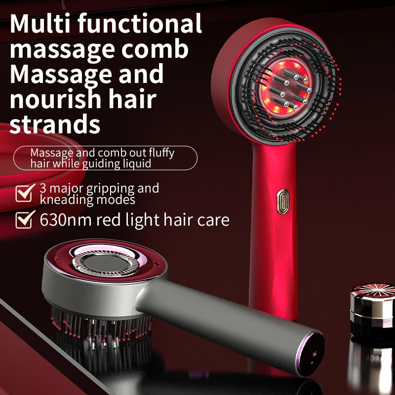 Electric Vibration Massage Comb Red Light Therapy