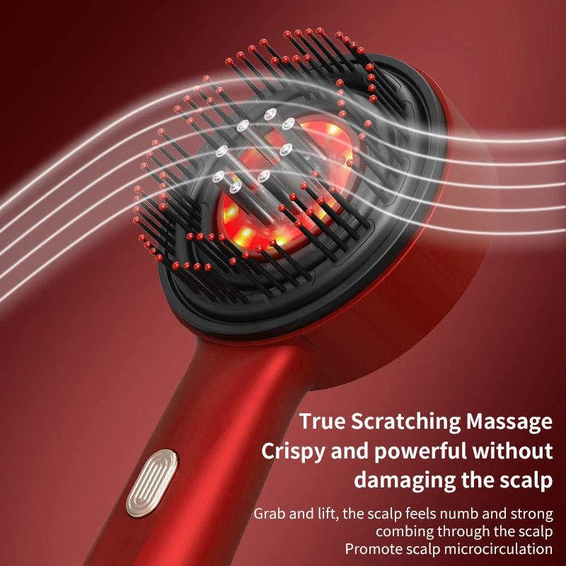 Electric Vibration Massage Comb Red Light Therapy