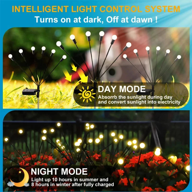 6/8/10 LED Solar Garden Lights