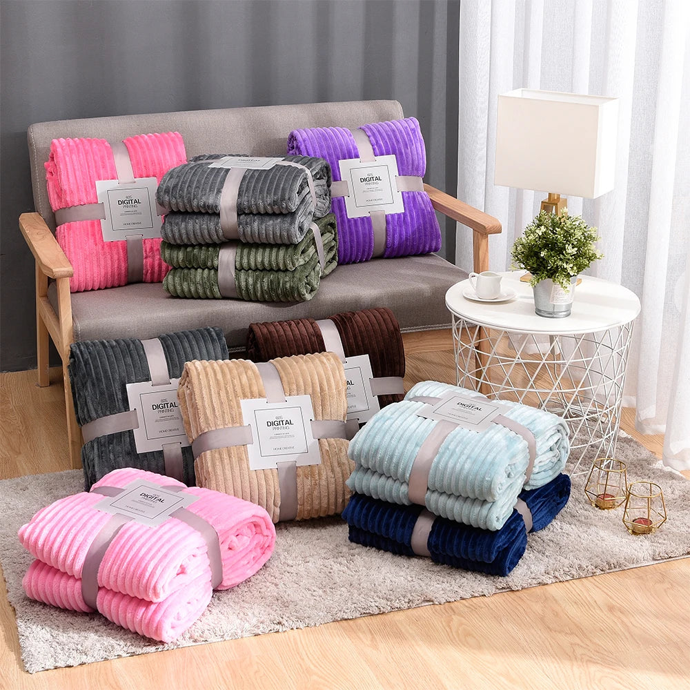 Winter Flannel Blankets For Beds