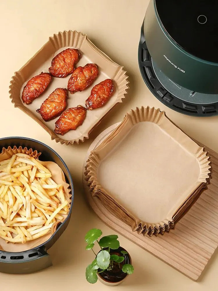 Air Fryer Disposable Paper Parchment Wood Pulp Steamer