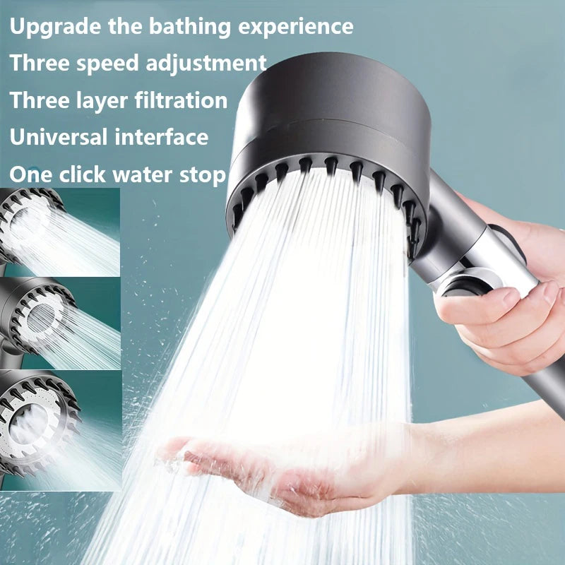 4 in 1 Detachable Showerhead Set High Pressure